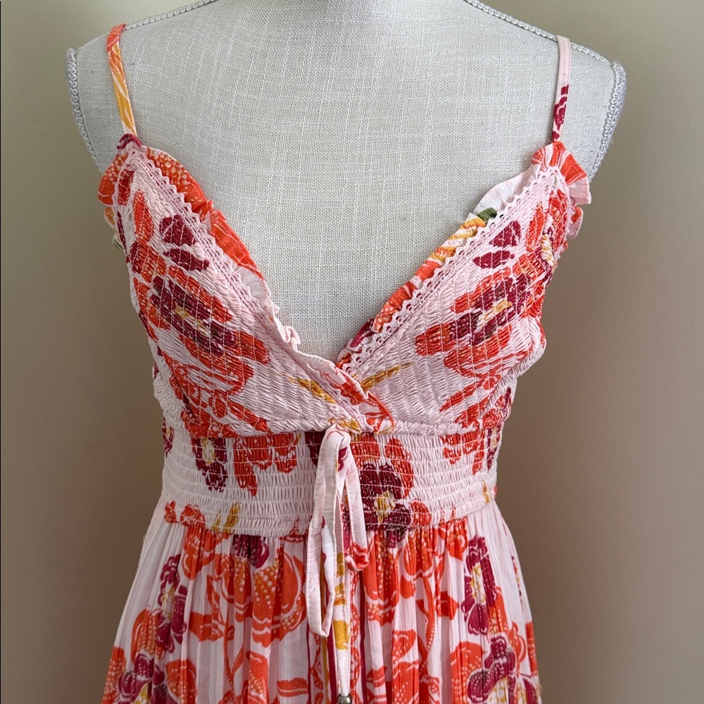 New Angie Red and Pink Floral Dress - Picture 15 of 15